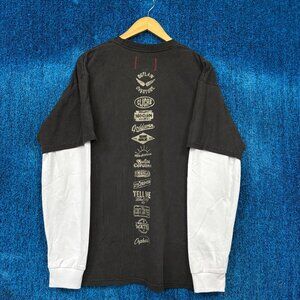 MGK Lost Americana Track-listing Logos Layered Long Sleeve L